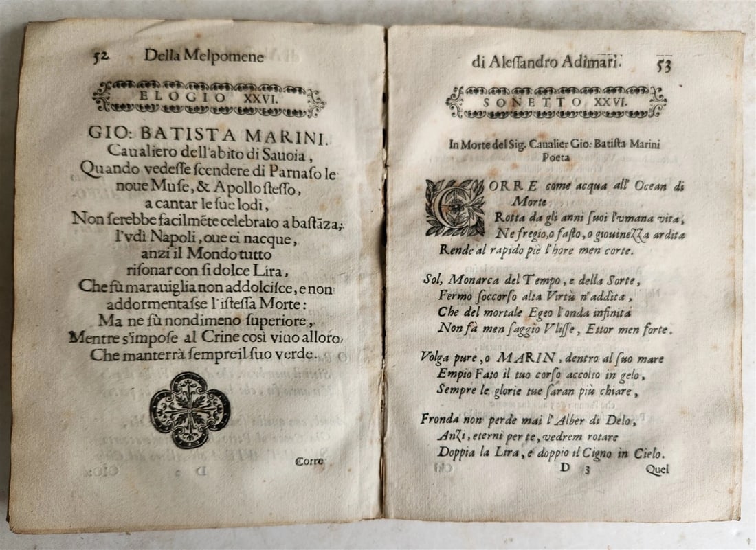 1649 LA MELPOMENE OPERA antique VELLUM BOUND POETRY in FRENCH - 8