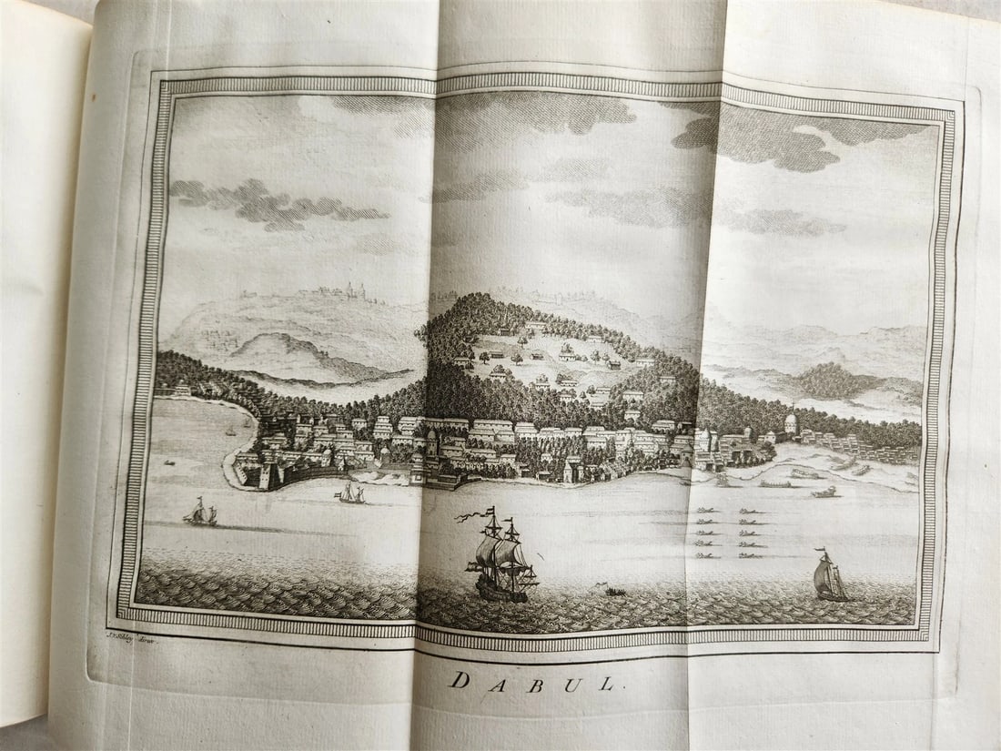 1755 TRAVELS TO INDIA antique Histoire generale des voyages vol. 13 ILLUSTRATED - 16