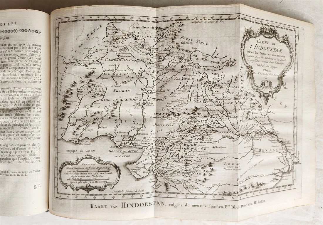 1755 TRAVELS TO INDIA antique Histoire generale des voyages vol. 13 ILLUSTRATED - 20