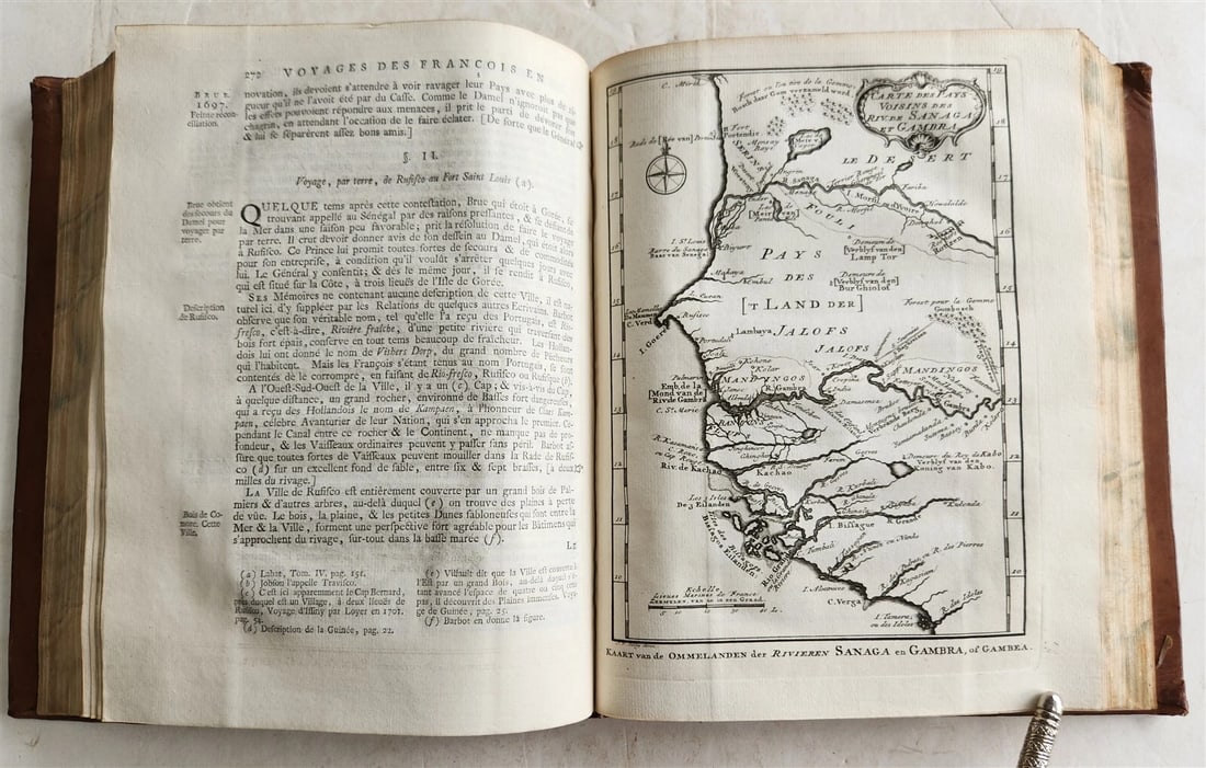 1747 TRAVELS TO AFRICA antique Histoire generale des voyages vol. 3 ILLUSTRATED - 16