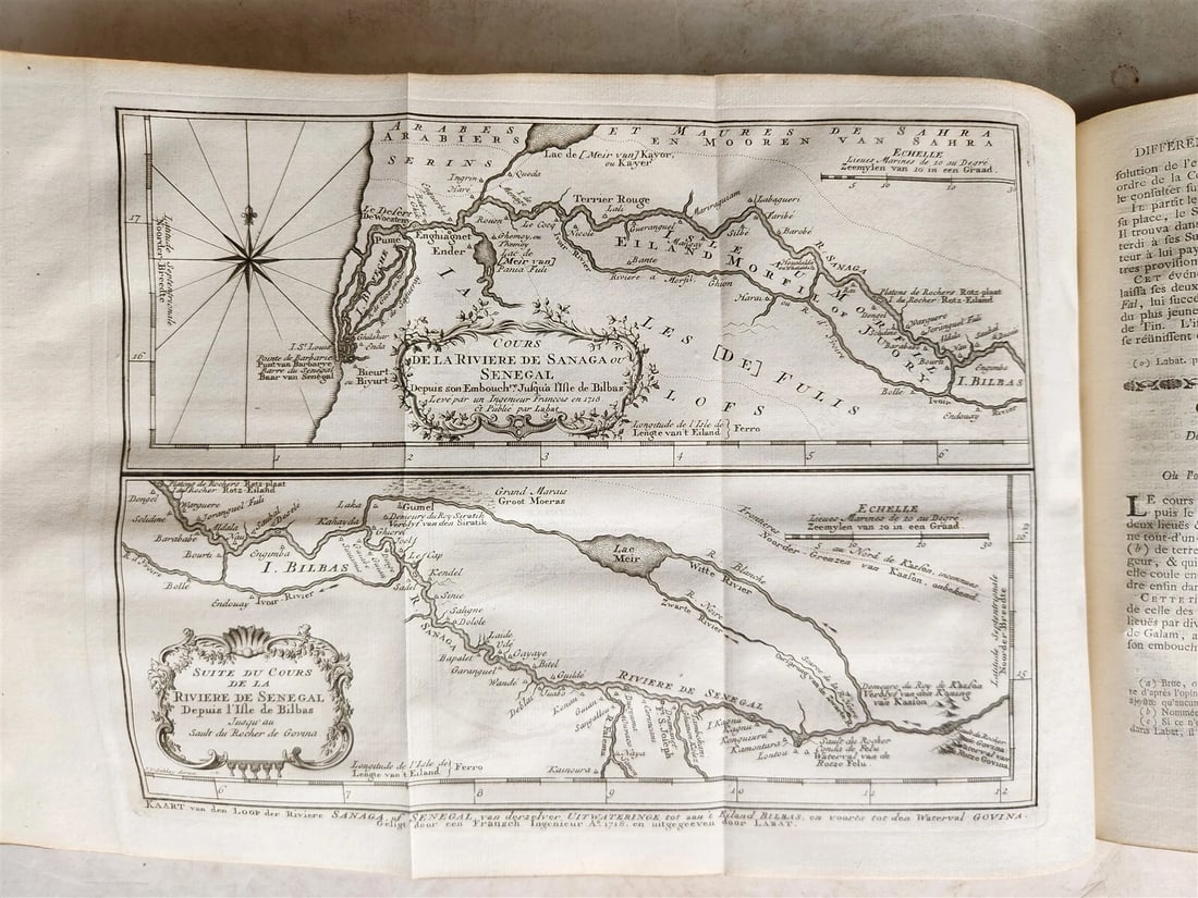 1747 TRAVELS TO AFRICA antique Histoire generale des voyages vol. 3 ILLUSTRATED - 18