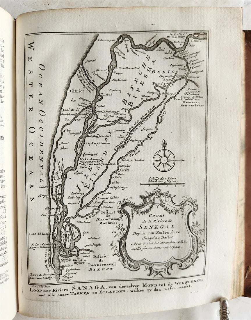 1747 TRAVELS TO AFRICA antique Histoire generale des voyages vol. 3 ILLUSTRATED - 19