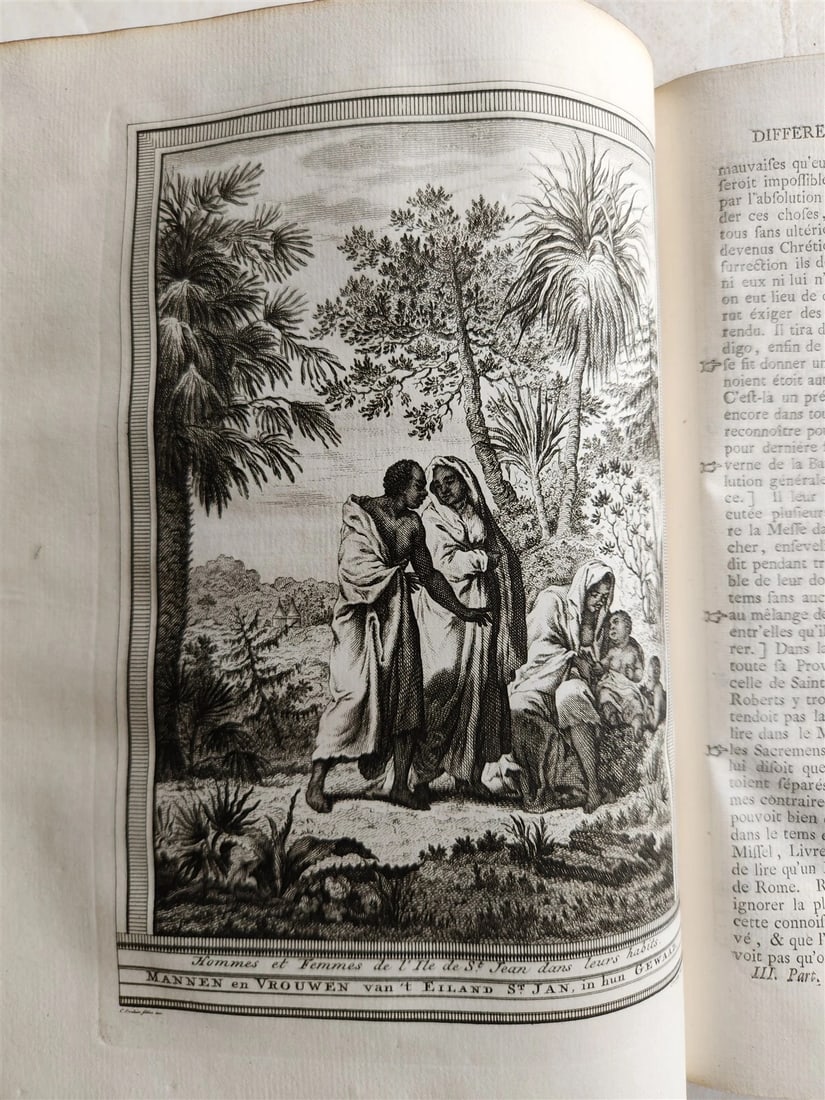 1747 TRAVELS TO AFRICA antique Histoire generale des voyages vol. 3 ILLUSTRATED - 8