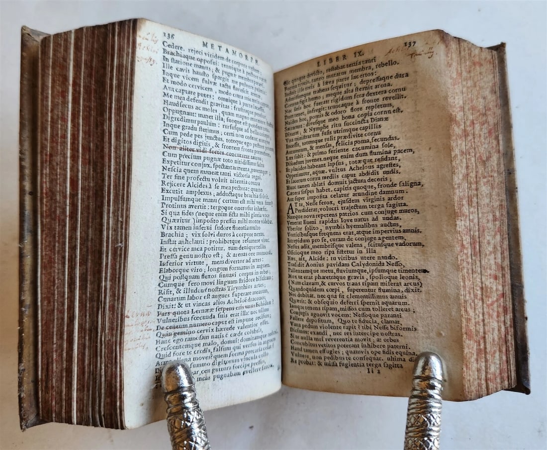 1630 PUBLII OVIDII NASONIS operum antique VELLUM BINDING - 5