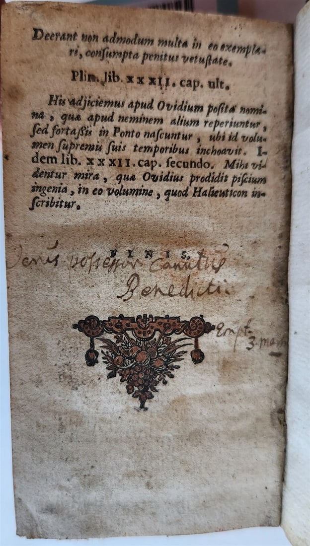 1630 PUBLII OVIDII NASONIS operum antique VELLUM BINDING - 7