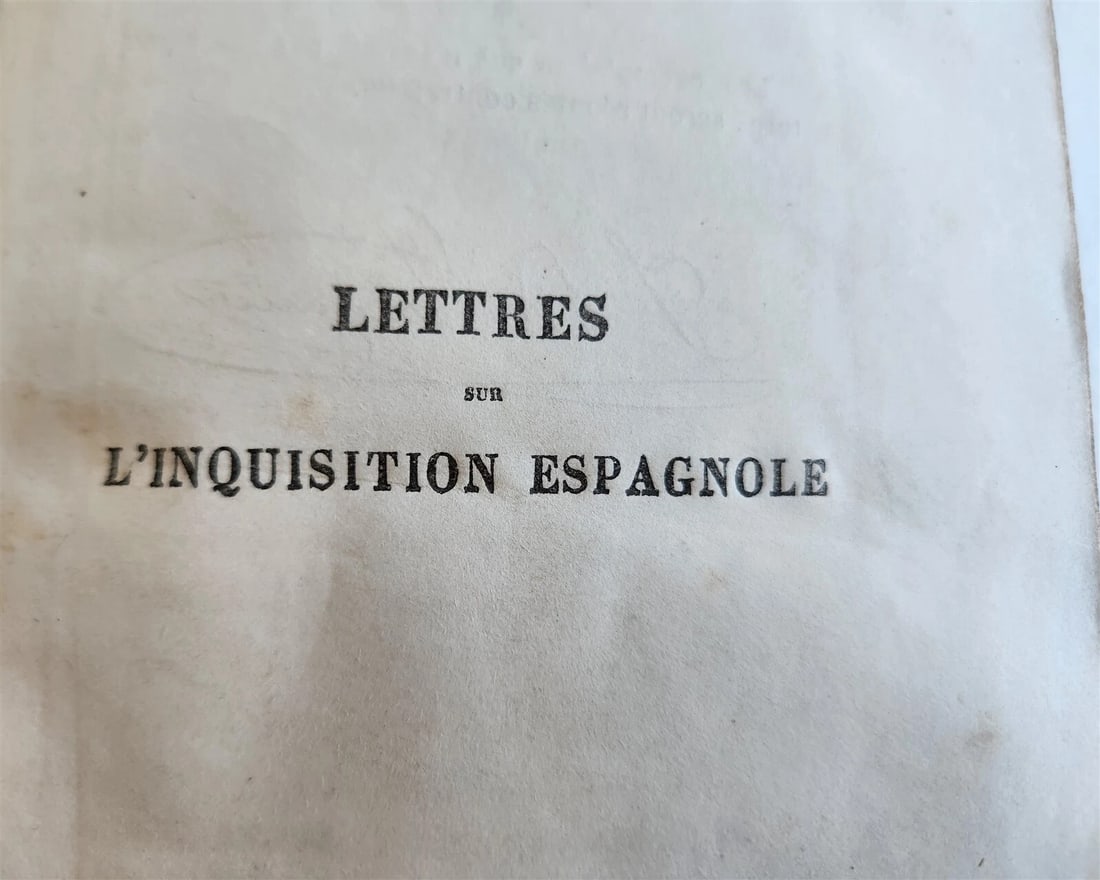 1874 LETTERS to RUSSIAN GENTLEMAN on SPANISH INQUISITION antique - 3