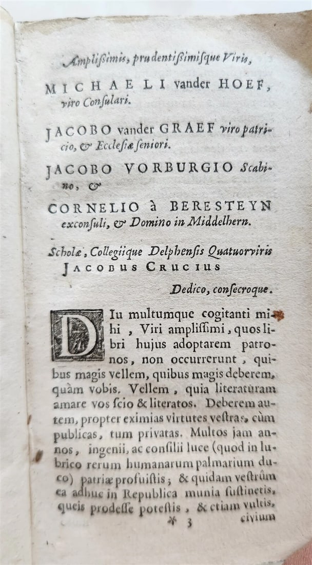 1654 Mercurius Batavus sive Epistolarum by J. Crucius antique - 7
