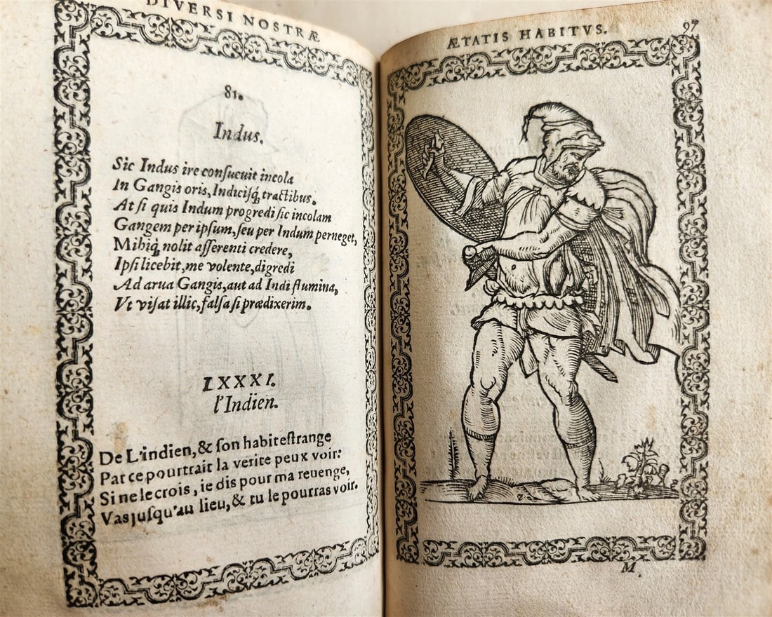 1572 FAMOUS COSTUME WORK Jacobi Sluperii antique ILLUSTRATED w/119 WOODCUTS RARE - 19