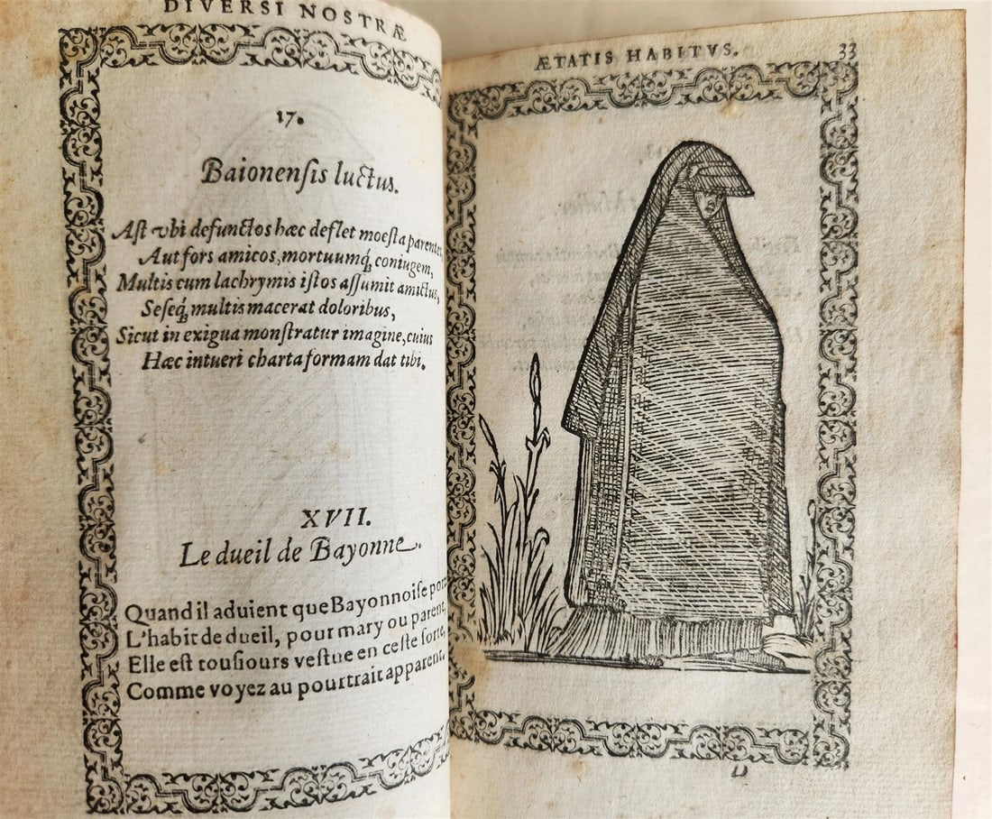 1572 FAMOUS COSTUME WORK Jacobi Sluperii antique ILLUSTRATED w/119 WOODCUTS RARE - 6