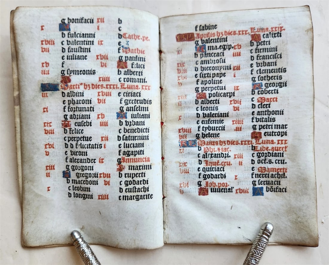 1519 BOOK OF HOURS PRINTED on VELLUM FRAGMENT antique POST-INCUNABULA scarce - 4