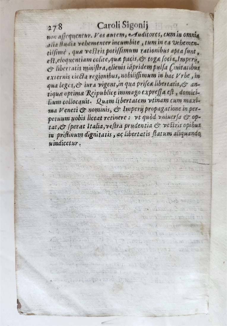 1618 SPEECHES LETTERS & POEMS by Marc-Antoine Muret antique VELLUM BINDING - 3