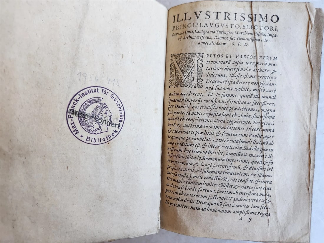 1558 HISTORY of REFORMATION by Johannes Sleidanus antique VELLUM BINDING - 4