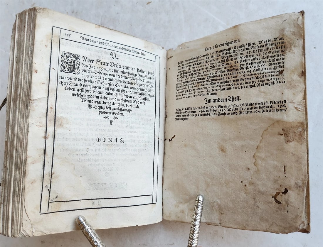 1596 HISTORICAL DESCRIPTION SHORT CHRONICLE of DOMINICAN ORDER antique VELLUM - 5