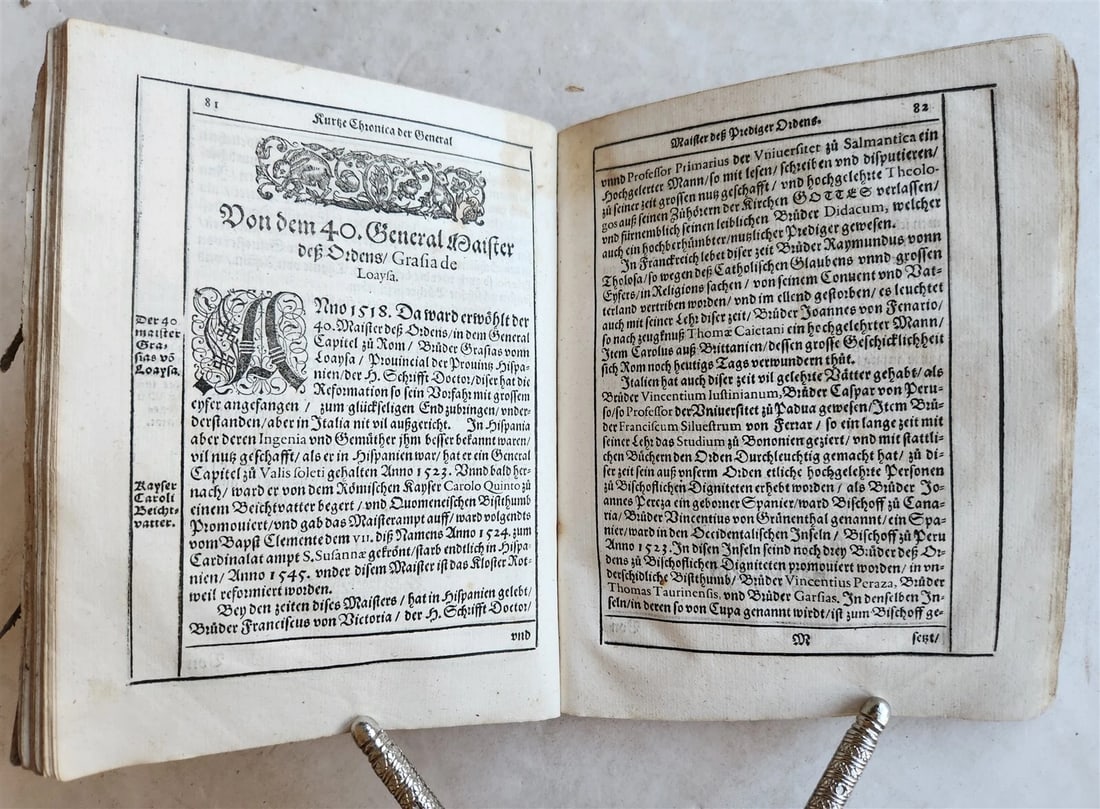 1596 HISTORICAL DESCRIPTION SHORT CHRONICLE of DOMINICAN ORDER antique VELLUM - 7
