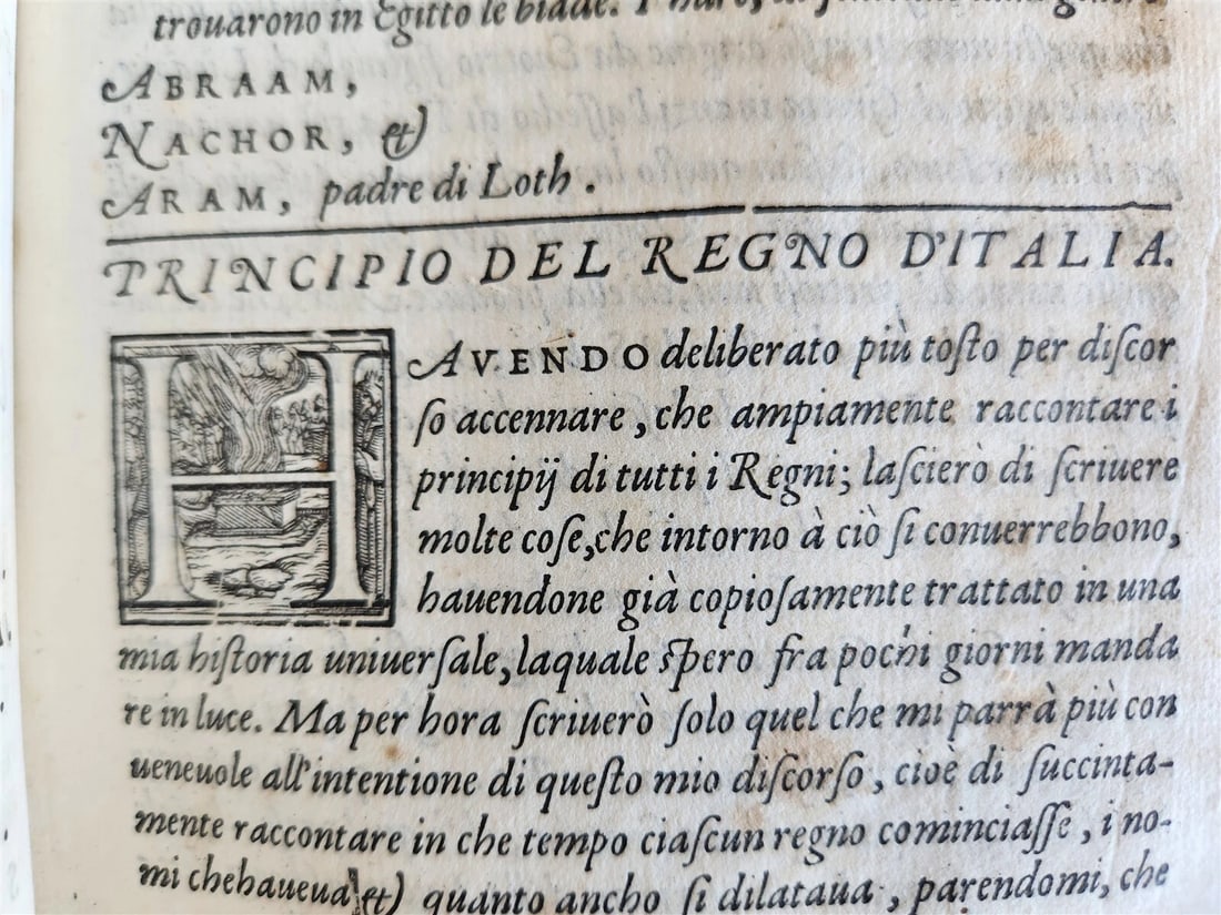 1574 ILLUSTRATED HISTORY of EMPIRES KINGDOMS & NATIONS antique VELLUM in Italian - 19