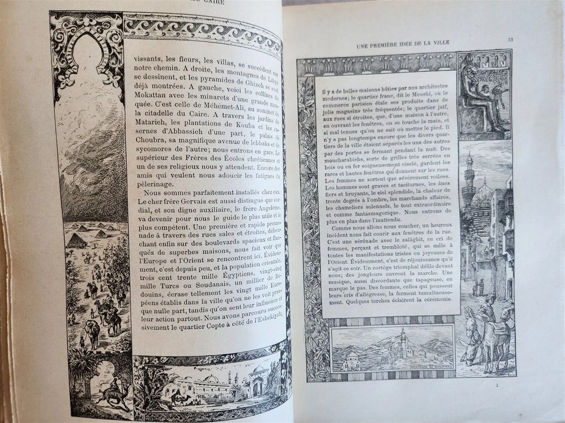 1889 NOTRE VOYAGE AUX PAYS BIBLIQUES 2v antique ASIA MINOR SYRIA EGYPT PALESTINE - 11