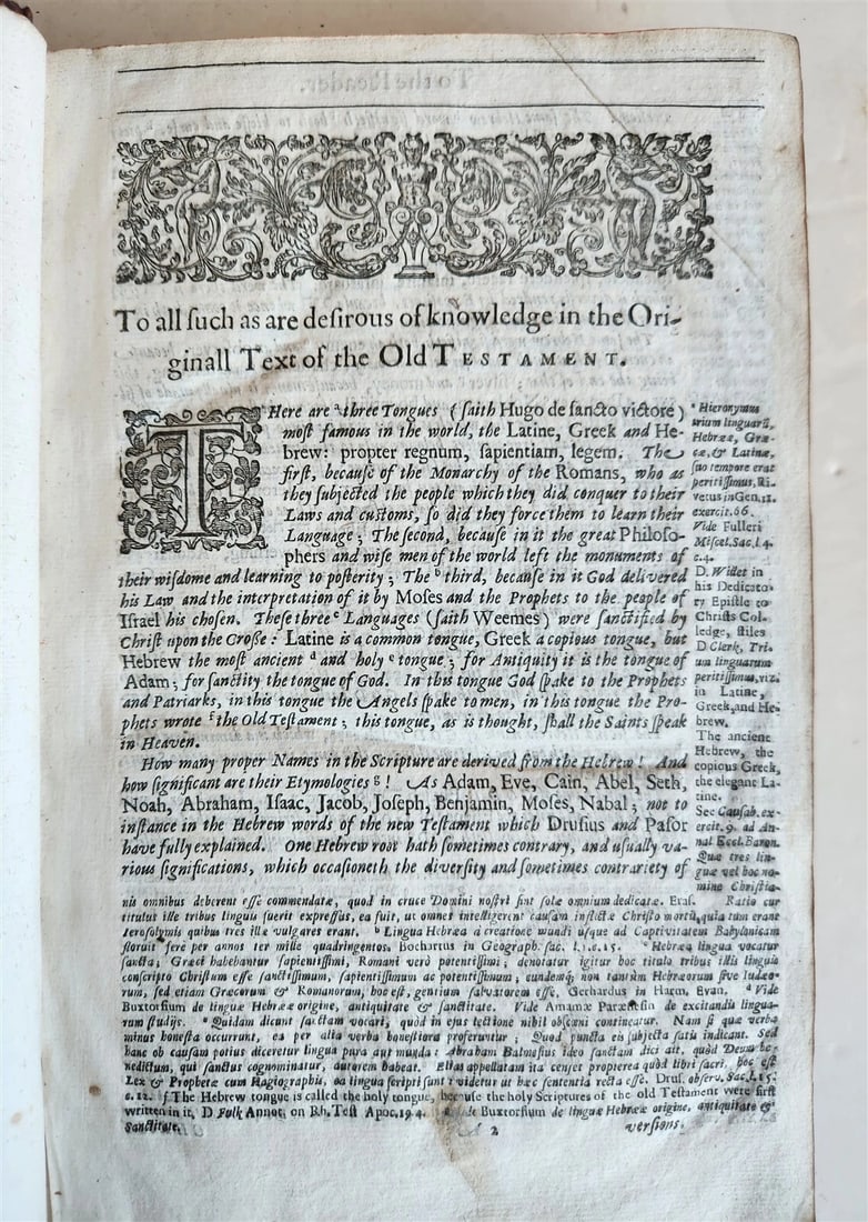 1650 CRITICA SACRA in ENGLISH antique 17th century LONDON - 5