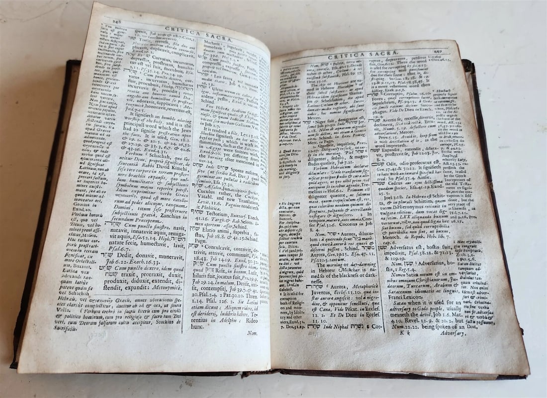 1650 CRITICA SACRA in ENGLISH antique 17th century LONDON - 7