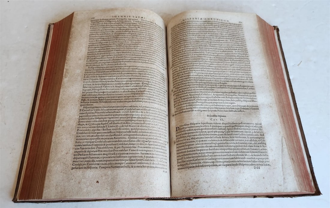 1603 HISTORY of SPAIN LUSITANIA ETHIOPIA INDIA antique FOLIO ILLUSTRATED w/ MAPS - 7