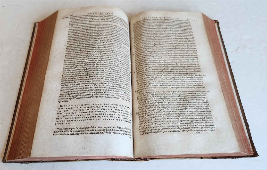 1603 HISTORY of SPAIN LUSITANIA ETHIOPIA INDIA antique FOLIO ILLUSTRATED w/ MAPS - 9