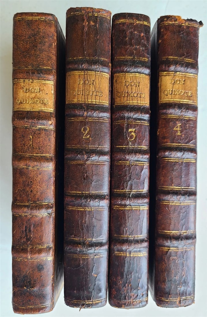 1776-77 4 vols DON QUIXOTE by CERVANTES 1st DANISH ED. antique ILLUSTRATED RARE: Title: 1776-77 4 vols DON QUIXOTE by CERVANTES 1st DANISH ED. antique ILLUSTRATED RARE Description: CERVANTES SAAVEDRA, MIGUEL de. DEN SINDRIGE HERREMANDS DON QUIXOTE af MANCHA LEVNET og BEDRIFTER for