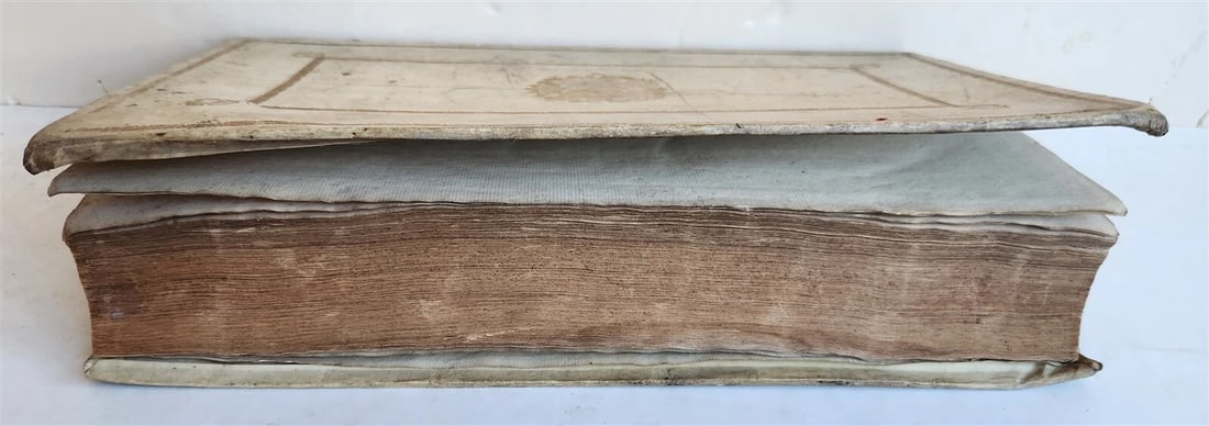 1749 THESAURUS ERUDITIONIS SCHOLASTICAE by BASILII FABRI antique VELLUM FOLIO - 2