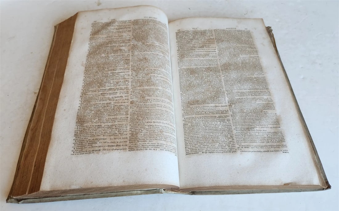 1749 THESAURUS ERUDITIONIS SCHOLASTICAE by BASILII FABRI antique VELLUM FOLIO - 7