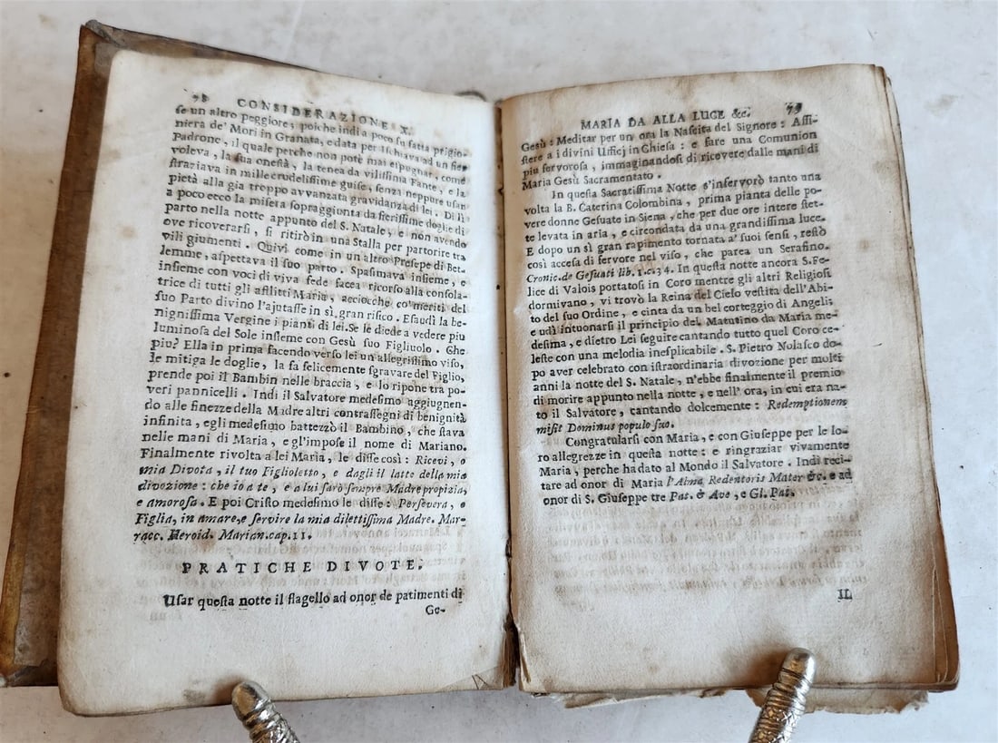 1737 L'AMOR DE CUORI GESU BAMBINIO by S. NATALE antique in ITALIAN vellum bound - 4