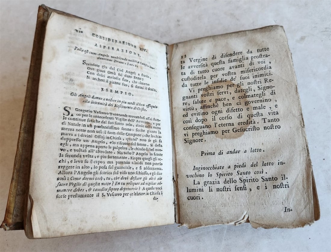 1737 L'AMOR DE CUORI GESU BAMBINIO by S. NATALE antique in ITALIAN vellum bound - 5