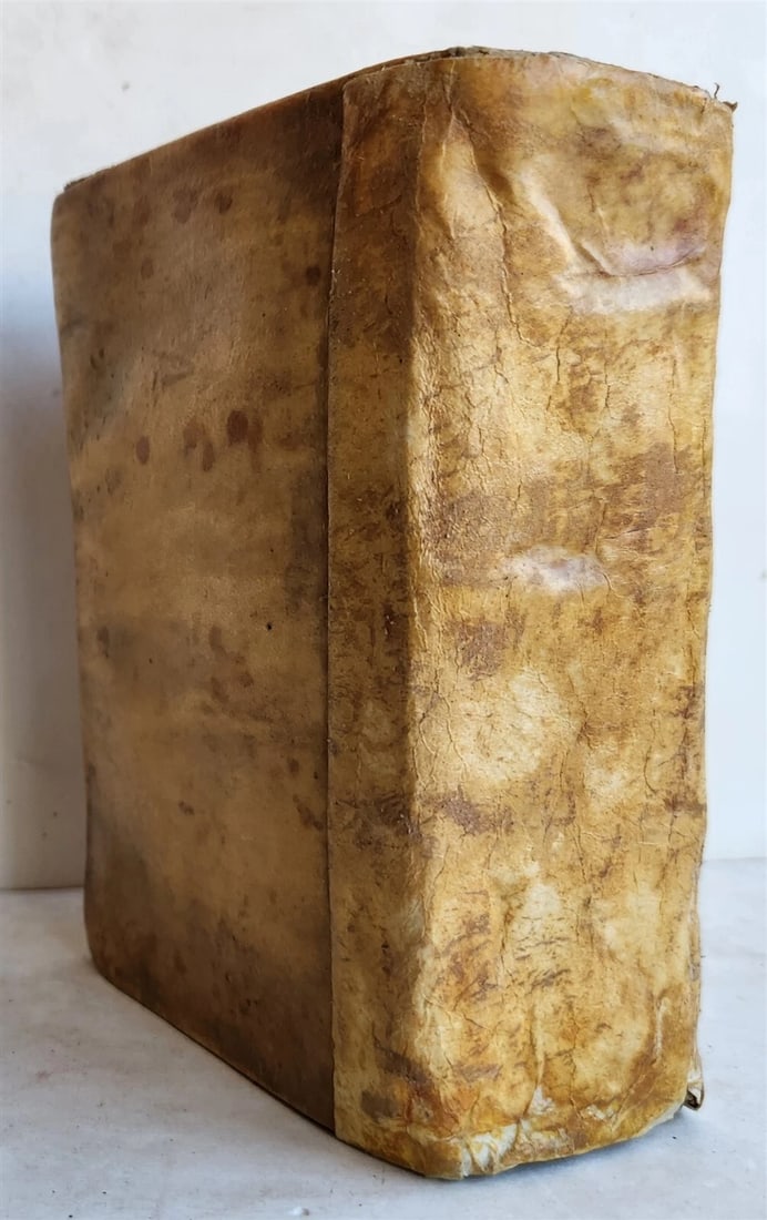 1633 WORLD'S HISTORY by H. Turselin antique in FRENCH vellum bound - 2
