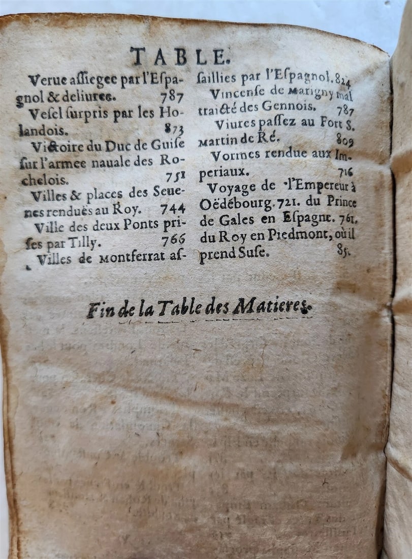 1633 WORLD'S HISTORY by H. Turselin antique in FRENCH vellum bound - 9