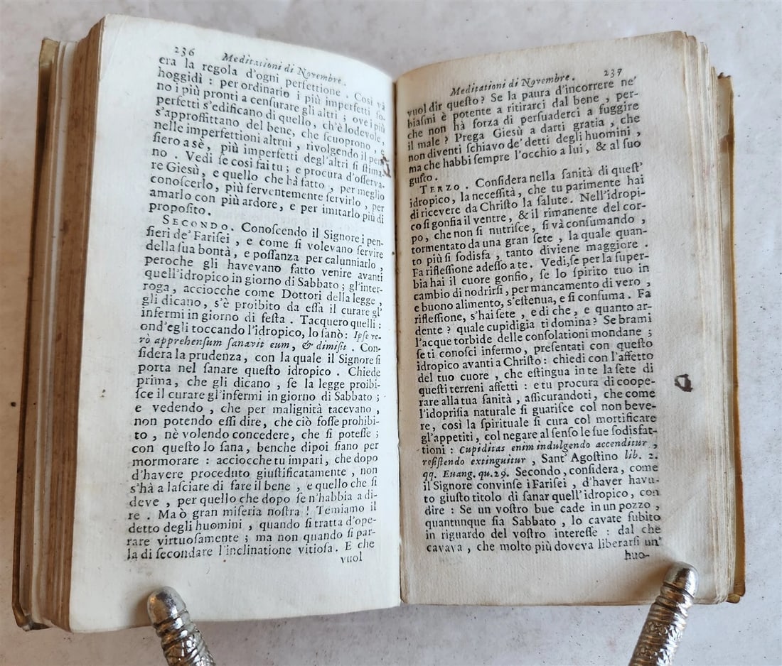 1705 MEDITATIONI SOPRA LA VITA di GIESU antique vellum bound - 6