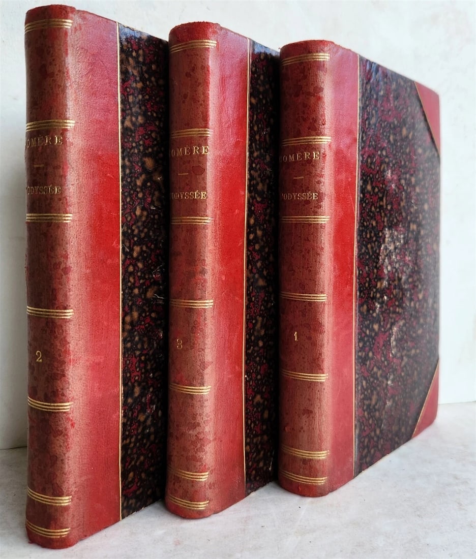 1804 L'ODYSSEE D'HOMERE by BITAUBE 3 VOLUMES antique in FRENCH (1 of 6)