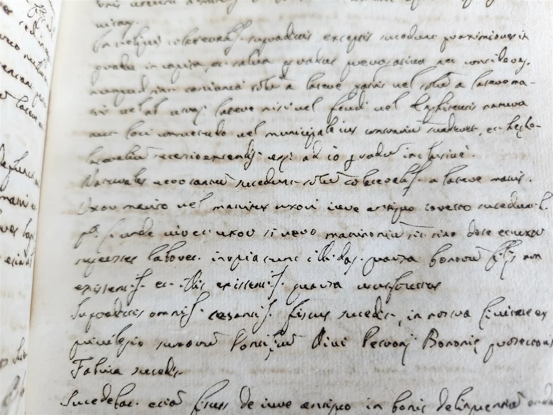 18th cent. MANUSCRIPT ROMAN LAW BOOK Institutiones Juris Civilis VELLUM antique - 10