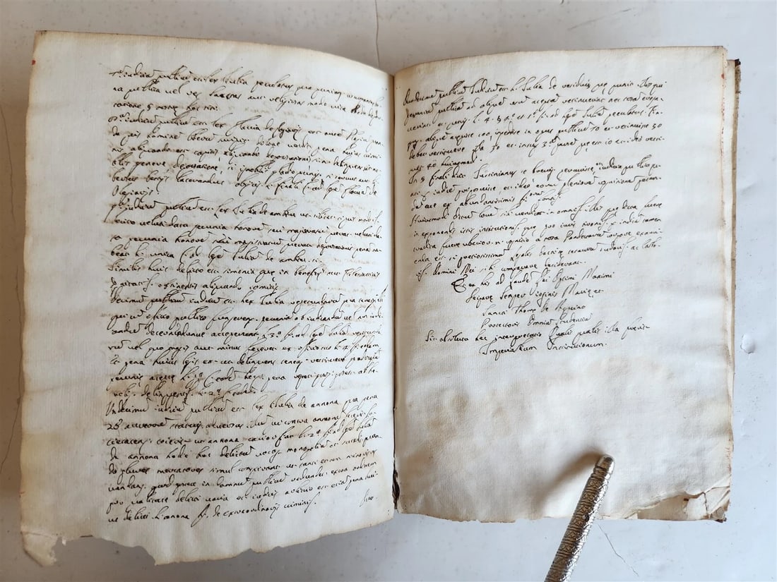 18th cent. MANUSCRIPT ROMAN LAW BOOK Institutiones Juris Civilis VELLUM antique - 13