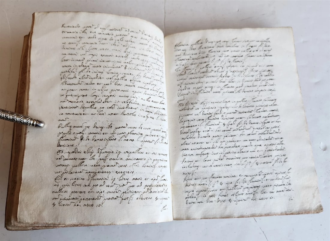 18th cent. MANUSCRIPT ROMAN LAW BOOK Institutiones Juris Civilis VELLUM antique - 6