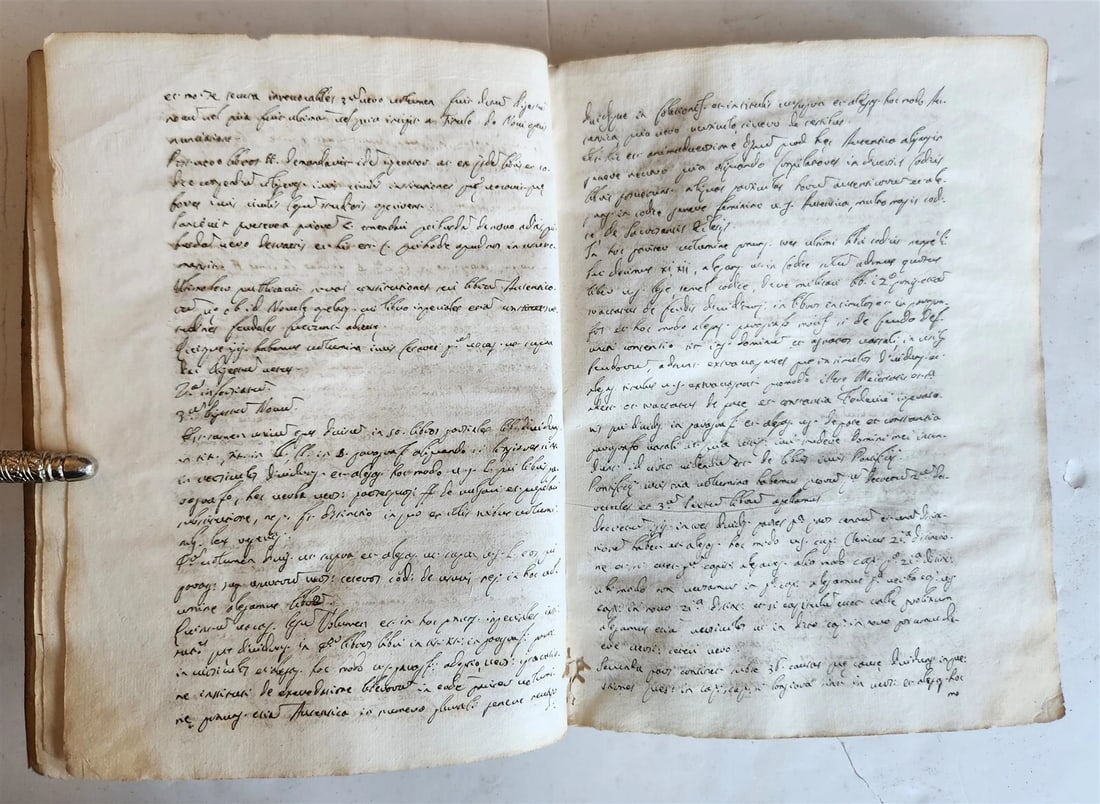 18th cent. MANUSCRIPT ROMAN LAW BOOK Institutiones Juris Civilis VELLUM antique - 8