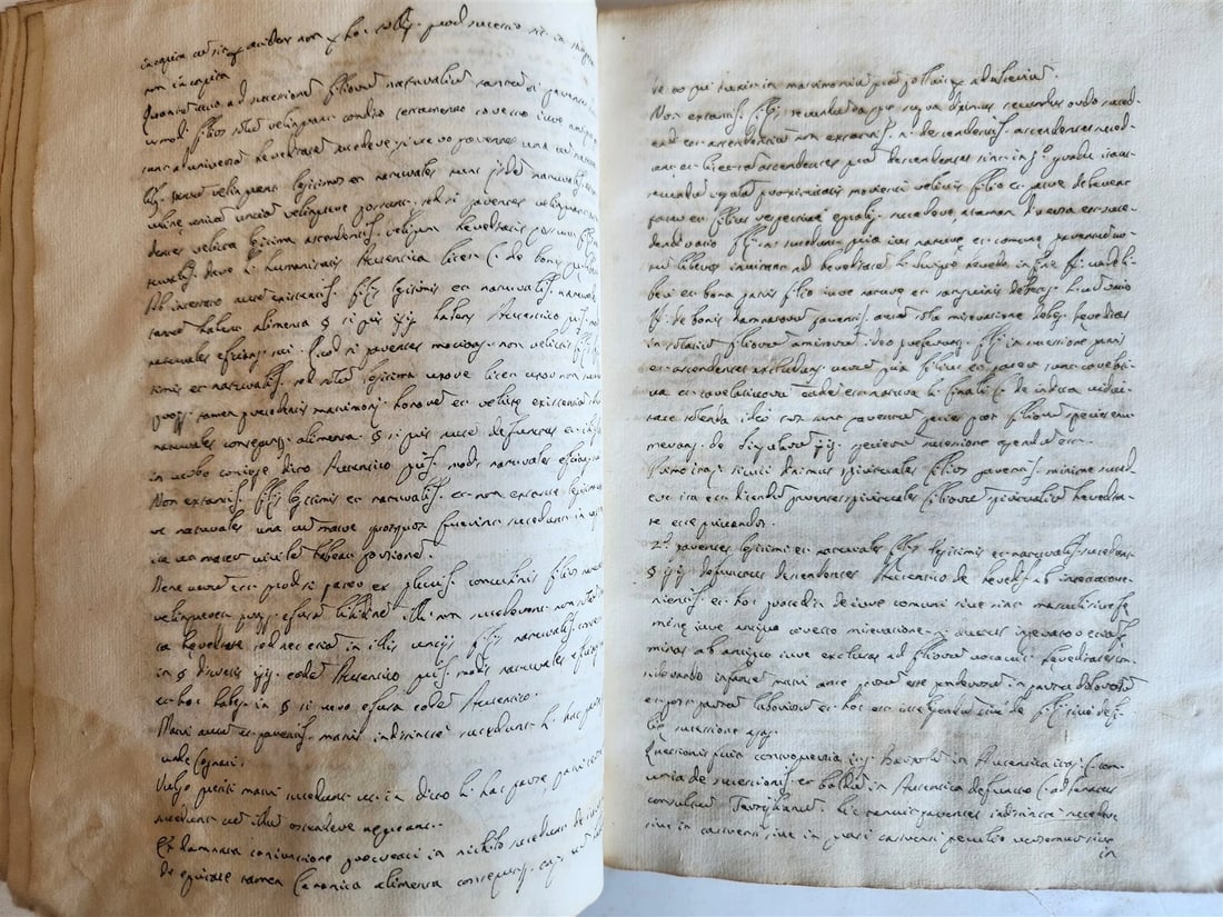 18th cent. MANUSCRIPT ROMAN LAW BOOK Institutiones Juris Civilis VELLUM antique - 9