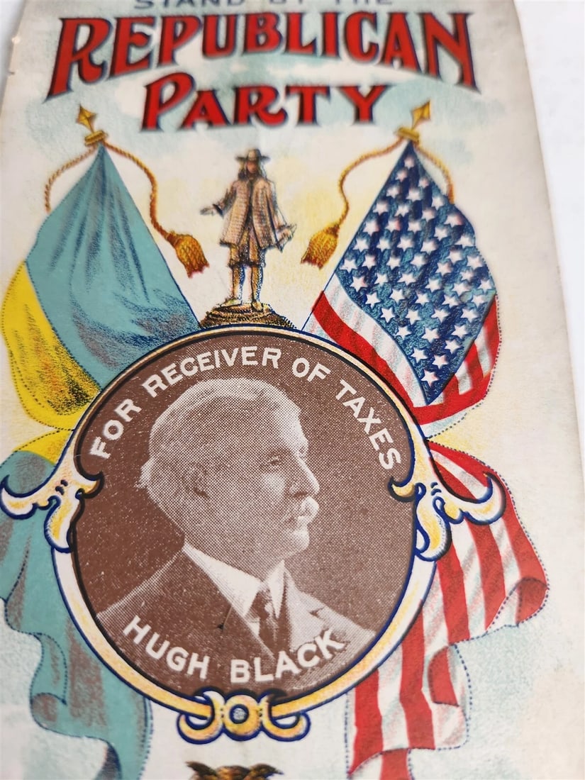 1910 REPUBLICAN PARTY POLITICAL ADVERTISING antique PHILADELPHIA Americana - 3