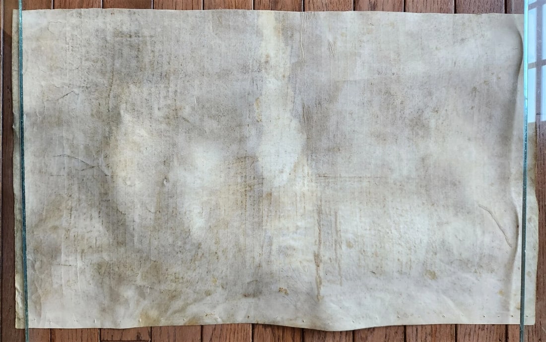 TORAH SCROLL FRAGMENT MANUSCRIPT VELLUM antique BIBLE GENESIS SODOM & GOMORRAH - 7