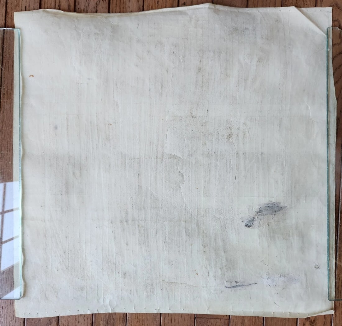 TORAH SCROLL FRAGMENT MANUSCRIPT on VELLUM antique BIBLE EXODUS 26:33-29:4 - 7