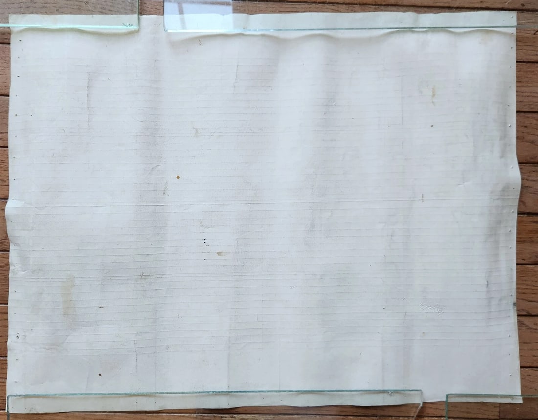 TORAH SCROLL FRAGMENT MANUSCRIPT on VELLUM antique BIBLE GENESIS 15:16-19:14 - 9