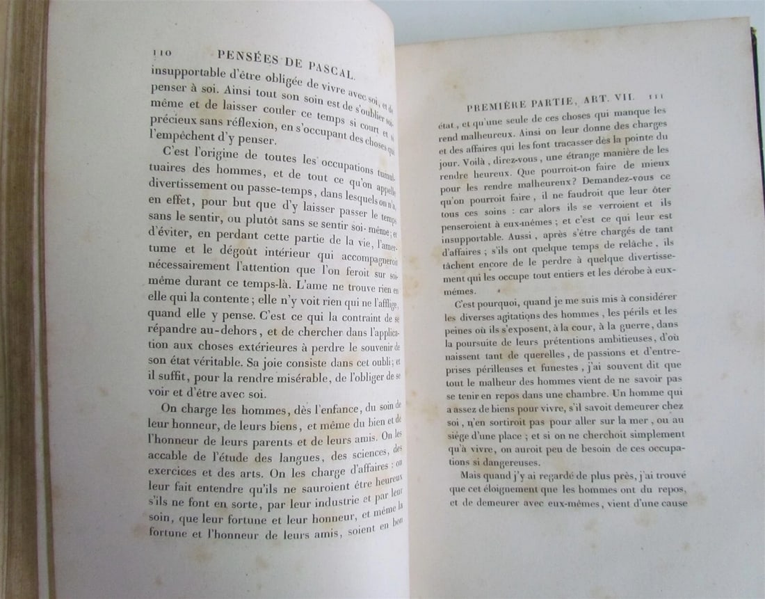 1839 LES PENSEES DE BLAISE PASCAL antique - 5