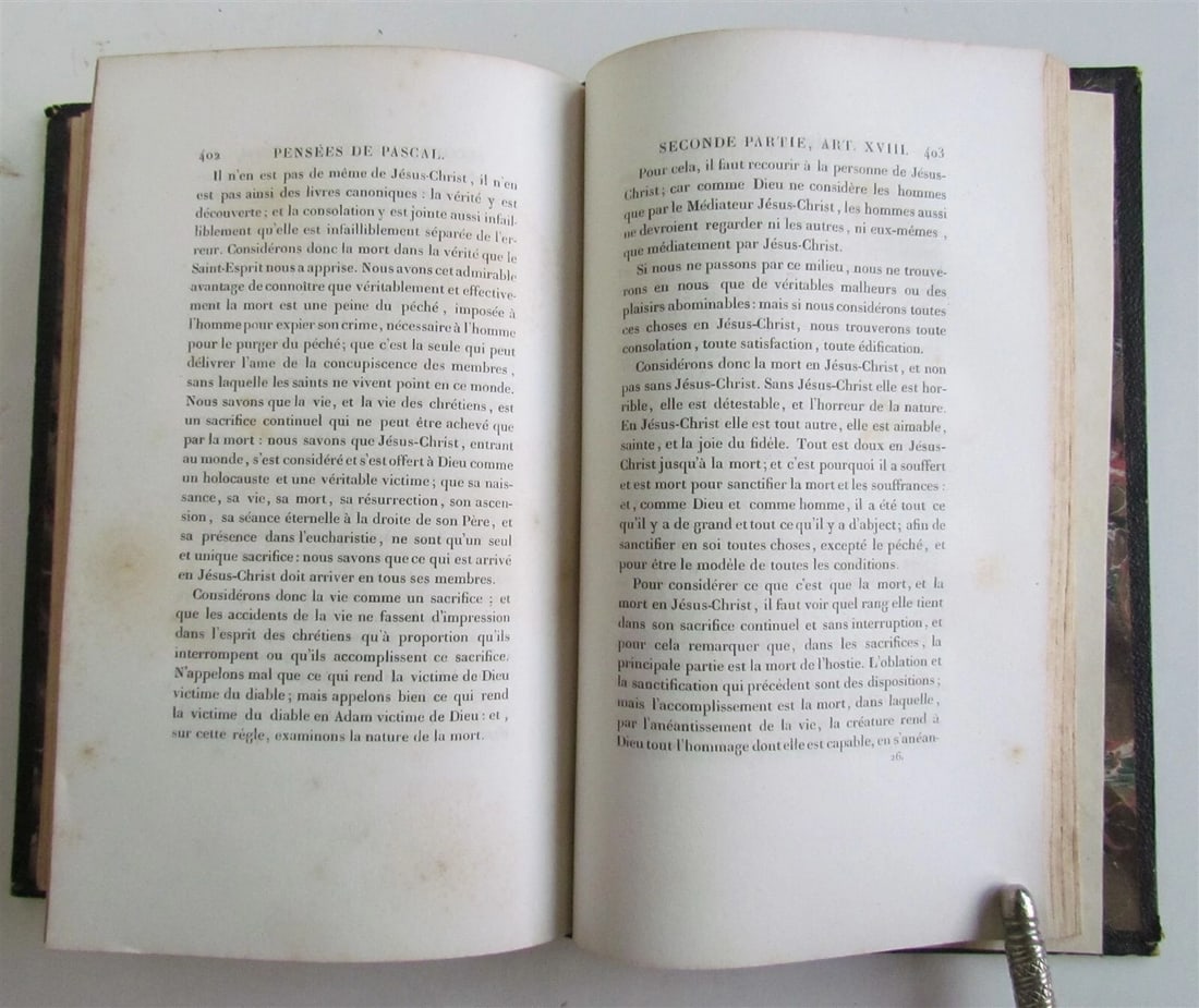 1839 LES PENSEES DE BLAISE PASCAL antique - 7