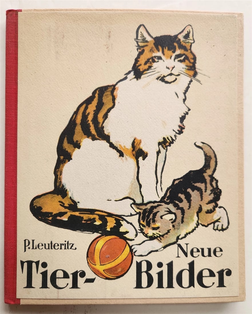 1960s ILLUSTRATED CHILDREN BOOK vintage NEUE TIER-BILDER by P.LEUTERITZ: Title: 1960s ILLUSTRATED CHILDREN BOOK vintage NEUE TIER-BILDER by P.LEUTERITZ Description: NEUE TIER-BILDER by P.LEUTERITZ n.d. (c. 1960s) hard bound , cloth spine Size about 7 by 8 1/3" 12 leaves,