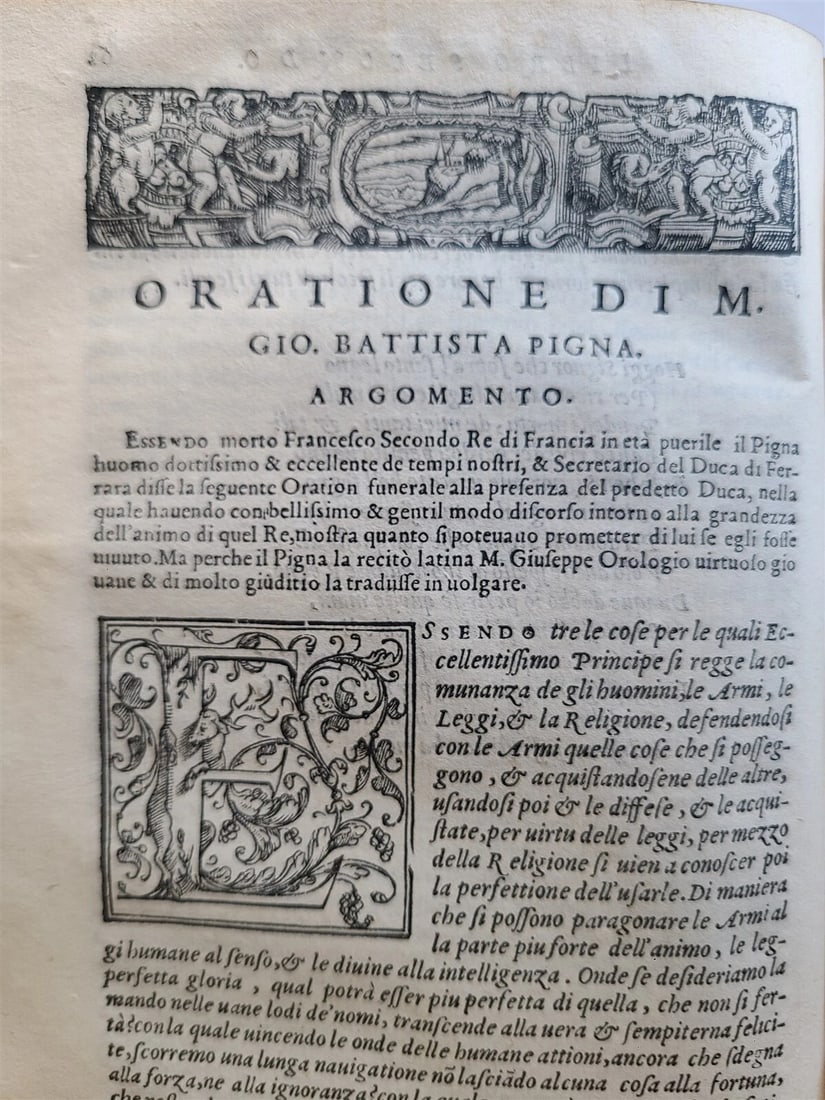 1569 ORATIONS by MANY ILLUSTRIOUS MEN - FRANCESCO SANSOVINO antique VELLUM - 14