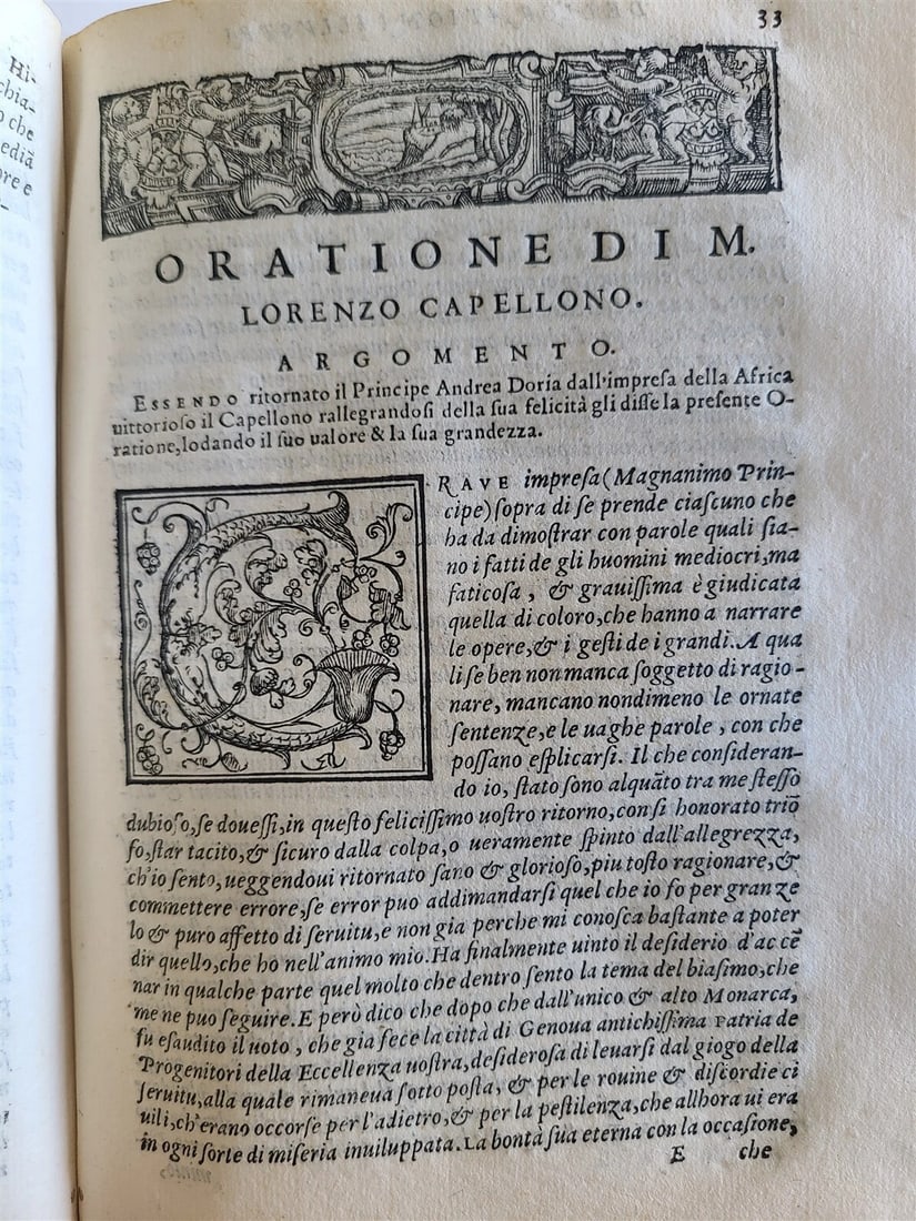 1569 ORATIONS by MANY ILLUSTRIOUS MEN - FRANCESCO SANSOVINO antique VELLUM - 16