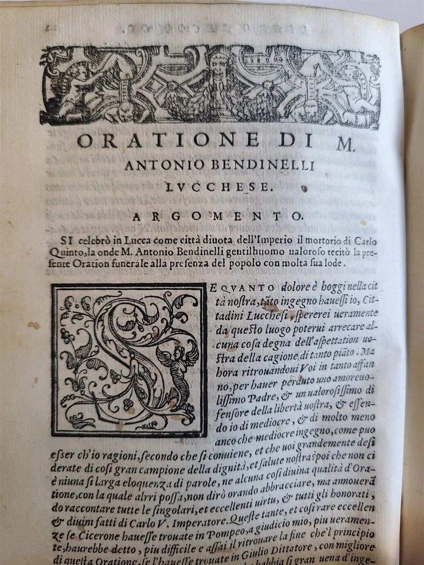 1569 ORATIONS by MANY ILLUSTRIOUS MEN - FRANCESCO SANSOVINO antique VELLUM - 17