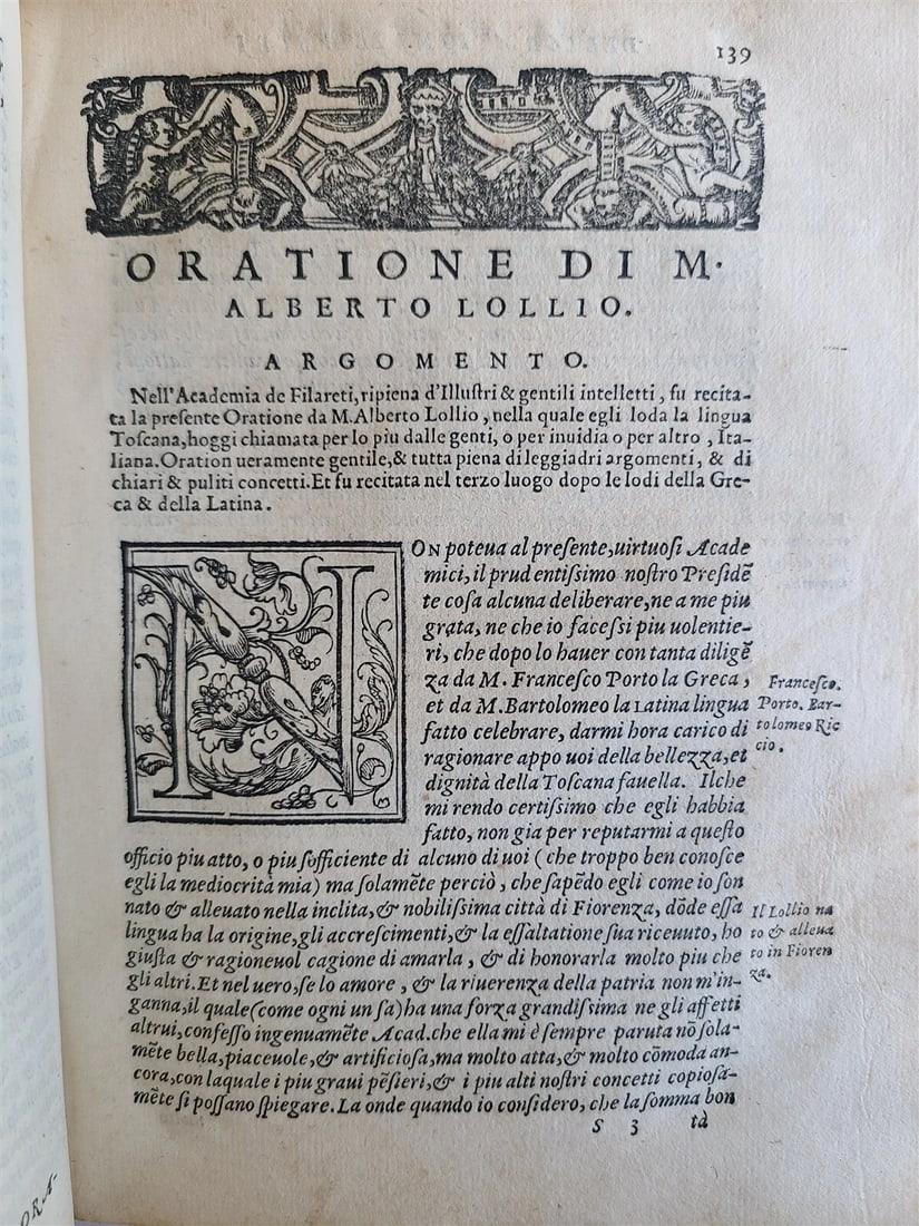 1569 ORATIONS by MANY ILLUSTRIOUS MEN - FRANCESCO SANSOVINO antique VELLUM - 7