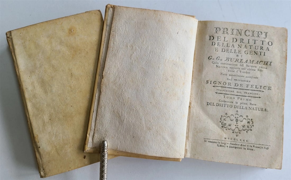 1780-82 ORIGIIN & NATURE of CIVIL SOCIETY & GOVERNMENT antique 8 VOLUMES vellum - 3